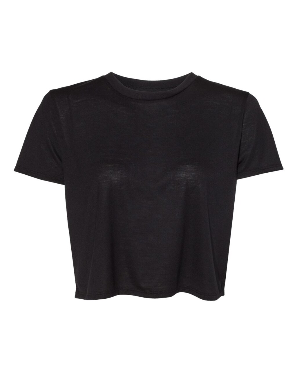 BELLA + CANVAS Women’s Short Sleeve Crewneck Flowy Crop T-Shirt – Lightweight Relaxed Tee